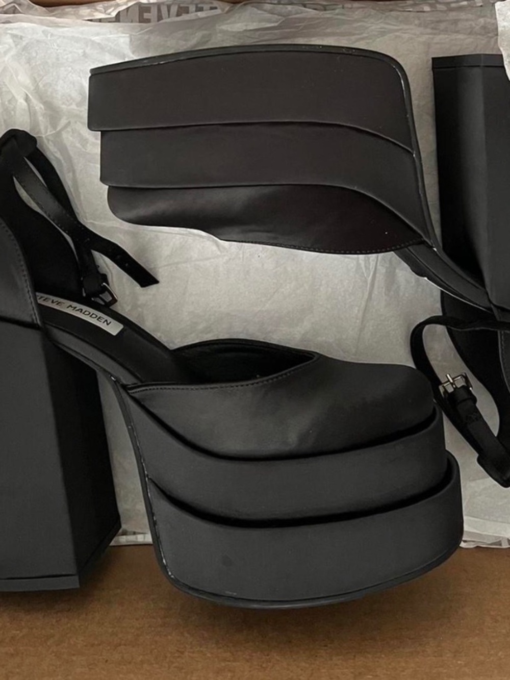 Steve Madden Charlize Satin Platforms